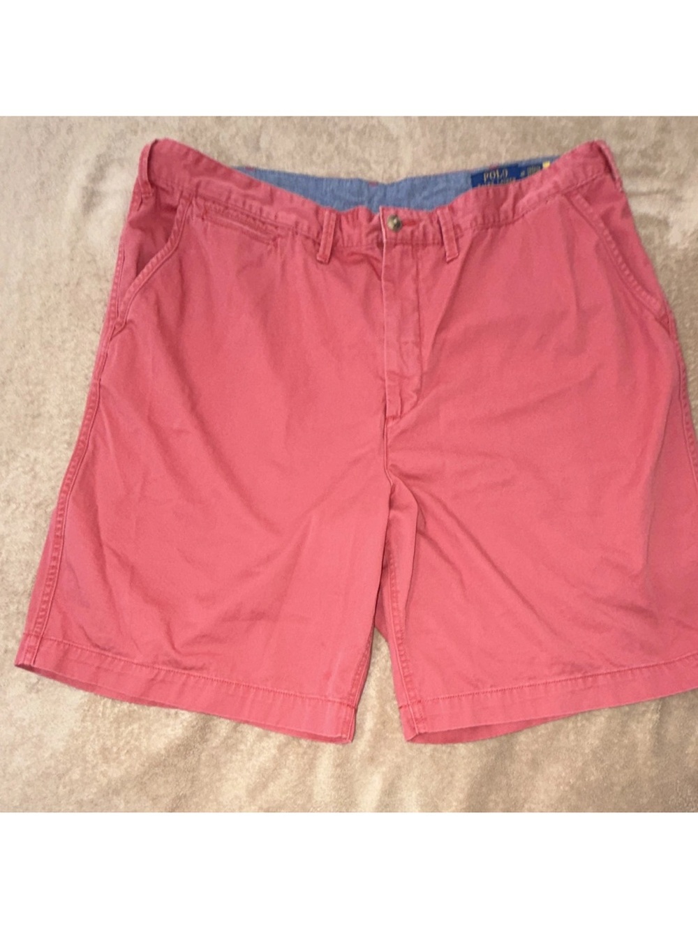 Polo by Ralph Lauren Coral Flat-Front Men’s Shorts